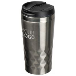 Trinkbecher mit Muster, 400ml ALFRED - grau Trinkbecher mit Muster, 400ml ALFRED - grau