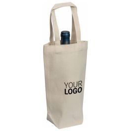 Geschenktasche aus Baumwolle für Flaschen ROBIN - beige Geschenktasche aus Baumwolle für Flaschen ROBIN - beige