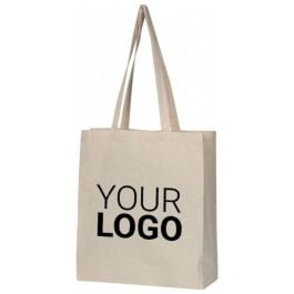 Bio Baumwolltasche mit Bodenfalte ADAM - beige Bio Baumwolltasche mit Bodenfalte ADAM - beige