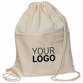 Gymbag aus Baumwolle KINGA - weiss Gymbag aus Baumwolle KINGA - weiss