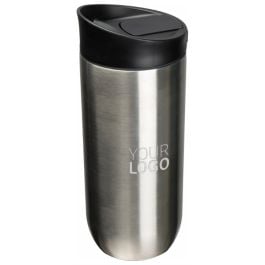 Vakuum Edelstahlbecher mit Push-Button Verschluss TIZIANO - grau Vakuum Edelstahlbecher mit Push-Button Verschluss TIZIANO - grau