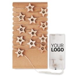 Lichterstrang mit 20 LEDs -40 - holz Lichterstrang mit 20 LEDs -40 - holz