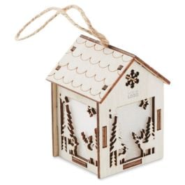 Anhänger Haus mit Licht -40 - holz Anhänger Haus mit Licht -40 - holz