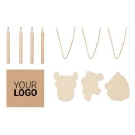 Holzanhänger-Set - holz Holzanhänger-Set - holz