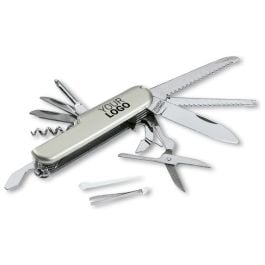 Taschenmesser, 13 Funktionen - silber Taschenmesser, 13 Funktionen - silber