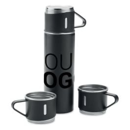 Flasche und Becher-Set 4tlg. - schwarz Flasche und Becher-Set 4tlg. - schwarz