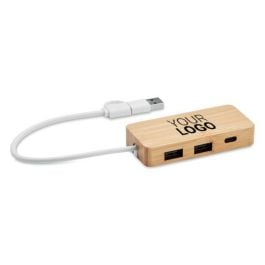 3 Port USB Hub - holz 3 Port USB Hub - holz