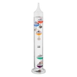 Galileo Thermometer Glas 28cm - transparent Galileo Thermometer Glas 28cm - transparent