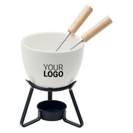 Keramik-Fondue-Set 240 ml - weiß Keramik-Fondue-Set 240 ml - weiß
