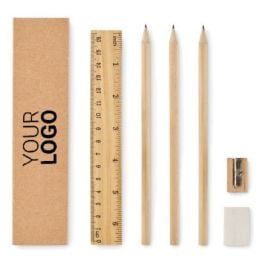 6teiliges Schreibset - beige 6teiliges Schreibset - beige