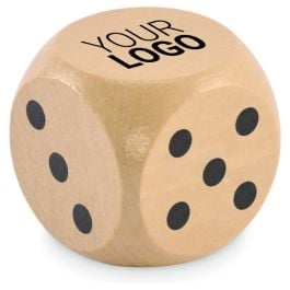 Kostki do gry średnica 5cm - drewniany