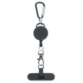 Einziehbarer Smartphone-Halter - schwarz Einziehbarer Smartphone-Halter - schwarz