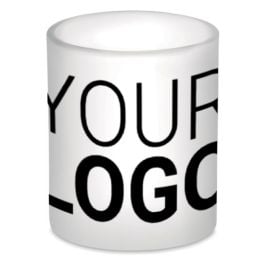Kaffeebecher aus Glas 300 ml - transparent weiß Kaffeebecher aus Glas 300 ml - transparent weiß