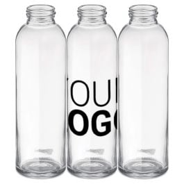 Trinkflasche Glas 500ml - beige Trinkflasche Glas 500ml - beige
