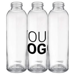 Trinkflasche Glas 500ml - blau Trinkflasche Glas 500ml - blau