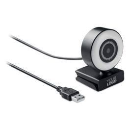1080P HD-Webcam mit Ringlicht - schwarz 1080P HD-Webcam mit Ringlicht - schwarz