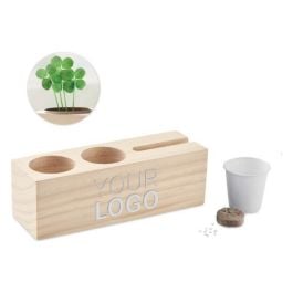 Organizer mit Pflanz-Set - holz Organizer mit Pflanz-Set - holz
