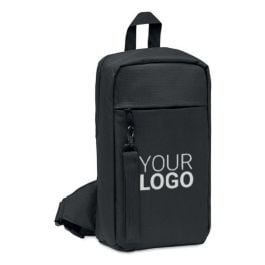 Crossbody-Tasche 600D RPET - schwarz Crossbody-Tasche 600D RPET - schwarz