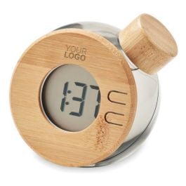 Wasserbetriebene LCD-Uhr - transparent grau Wasserbetriebene LCD-Uhr - transparent grau