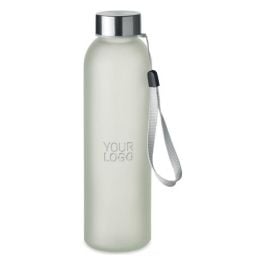 Glasflasche 500ml - transparent weiß Glasflasche 500ml - transparent weiß