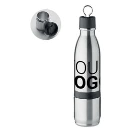 2in1 Isolierflasche 500ml - mattsilber 2in1 Isolierflasche 500ml - mattsilber