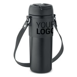 Doppelwandiger Becher 700 ml - schwarz Doppelwandiger Becher 700 ml - schwarz