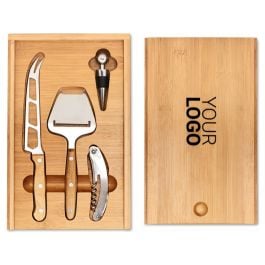 Wein und Käse Set - holz Wein und Käse Set - holz