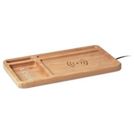 Organizer mit induktiver Ladest - holz Organizer mit induktiver Ladest - holz