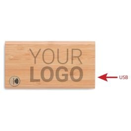 Induktive Powerbank Bambus - holz Induktive Powerbank Bambus - holz