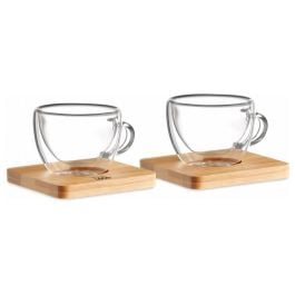 Set mit 2 Espressogläsern - transparent Set mit 2 Espressogläsern - transparent