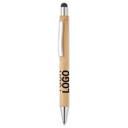 Druckkugelschreiber mit Stylus - holz Druckkugelschreiber mit Stylus - holz