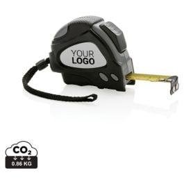 Auto-Stop-Maßband aus recyceltem Kunststoff, 5m/19mm - schwarz Auto-Stop-Maßband aus recyceltem Kunststoff, 5m/19mm - schwarz