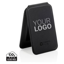 Magstand magnetische Handytasche mit Ständer aus RCS rec. PU - schwarz Magstand magnetische Handytasche mit Ständer aus RCS rec. PU - schwarz