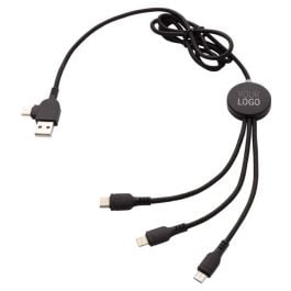 Light-Up Logo 6-in-1 Kabel - schwarz Light-Up Logo 6-in-1 Kabel - schwarz