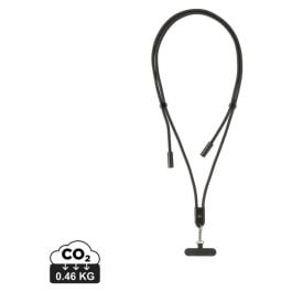 LoopAmp verstellbares 160cm 60W Telefonkabel aus RCS rPET - schwarz LoopAmp verstellbares 160cm 60W Telefonkabel aus RCS rPET - schwarz