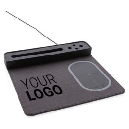 Air Mousepad mit 5W Wireless Charger und USB - schwarz Air Mousepad mit 5W Wireless Charger und USB - schwarz
