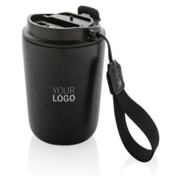 Cuppa Vakuumbecher aus RCS-Stahl mit Umhängeband Cuppa Vakuumbecher aus RCS-Stahl mit Umhängeband