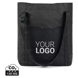 VINGA Livorno Tragetasche aus GRS recyceltem Polyester - schwarz VINGA Livorno Tragetasche aus GRS recyceltem Polyester - schwarz