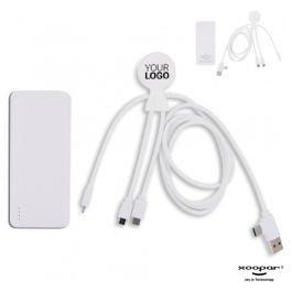 2099 | Xoopar Mr. Bio Smart Charging cable with NFC in weiss 2099 | Xoopar Mr. Bio Smart Charging cable with NFC in weiss
