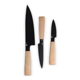 InSideOut 3 Stück Essential Messer Set Ravn in holz InSideOut 3 Stück Essential Messer Set Ravn in holz