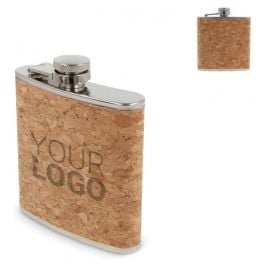 Flachmann mit Korken 170ml in natur Flachmann mit Korken 170ml in natur