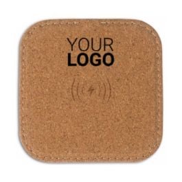 Square cork Wireless charger 5W in natur Square cork Wireless charger 5W in natur