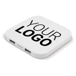 Kabelloses Ladepad inklusive 2 USB-Anschlüssen (5W) Kabelloses Ladepad inklusive 2 USB-Anschlüssen (5W)