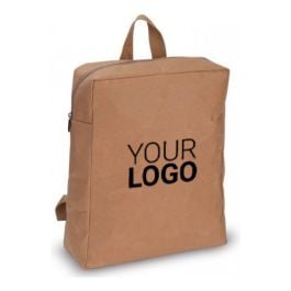 Rucksack aus Kraftpapier in braun Rucksack aus Kraftpapier in braun