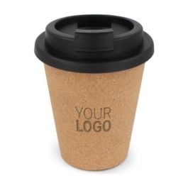 R-PP Kork Kaffeebecher 350 ml in schwarz R-PP Kork Kaffeebecher 350 ml in schwarz