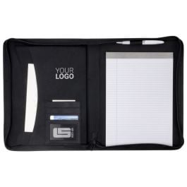 Dokumentenmappe aus PVC Byron in schwarz, Standardoption Dokumentenmappe aus PVC Byron in schwarz, Standardoption