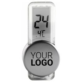 Thermometer aus Kunststoff Roxanne in silber, Standardoption Thermometer aus Kunststoff Roxanne in silber, Standardoption