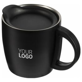 Doppelwandiger Kaffeebecher aus Edelstahl (350 ml) Rania in schwarz, Standardoption Doppelwandiger Kaffeebecher aus Edelstahl (350 ml) Rania in schwarz, Standardoption