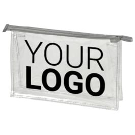 HALFAR Reißverschluss-Tasche UNIVERSAL in transparent