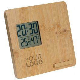 Wetterstation aus Bambus BRUNO in beige Wetterstation aus Bambus BRUNO in beige
